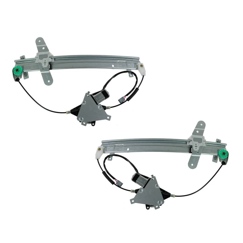 TRQ Driver & Passenger Side Power Power Window Regulator & Motor Assembly Set Compatible with 1992-2011 Ford Crown Victoria Mercury Grand Marquis 2003-2004 Marauder FO1350146 FO1351146 - Image 4